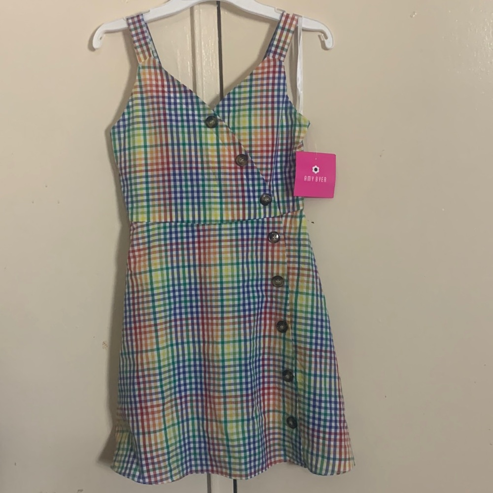 Multi color dress.
